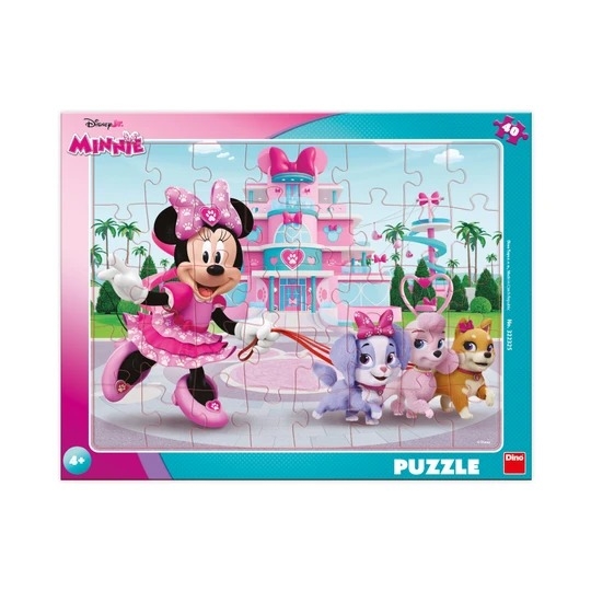 Dino Minnie With Puppies 40 Teile Puzzle Dino-32232 von Dino