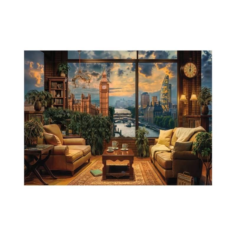 Dino Painted London 3000 Teile Puzzle Dino-56332 von Dino