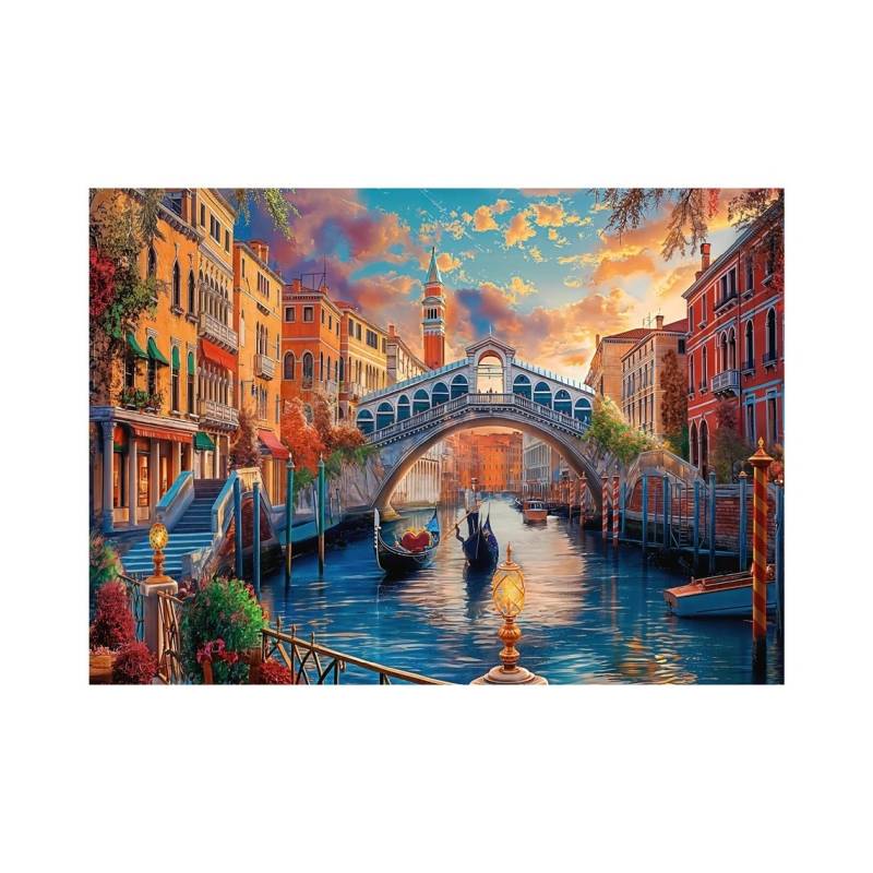 Dino Painted Venice 1000 Teile Puzzle Dino-53329 von Dino