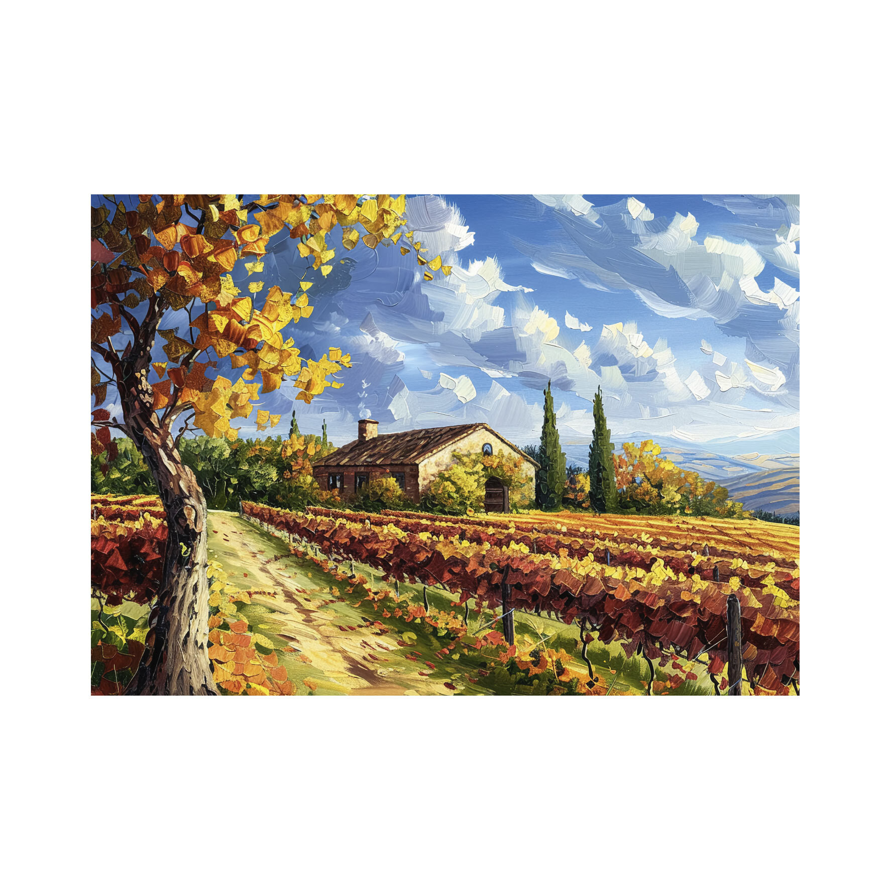 Dino Painted Vineyard 500 Teile Puzzle Dino-50292 Dino Painted Vineyard 500 Teile Puzzle Dino-50292 von Dino