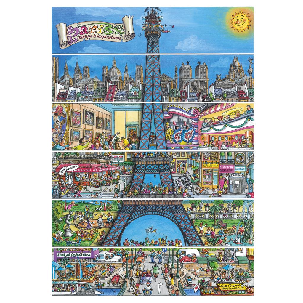 Dino Paris, Frankreich 500 Teile Puzzle Dino-50237 Dino Paris, Frankreich 500 Teile Puzzle Dino-50237 von Dino