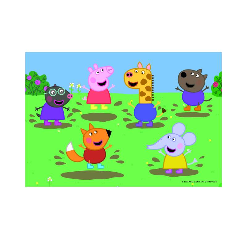 Dino Peppa Pig und ihre Freunde ? 2 Puzzles 48 Teile 48 Teile Puzzle Dino-38166 von Dino