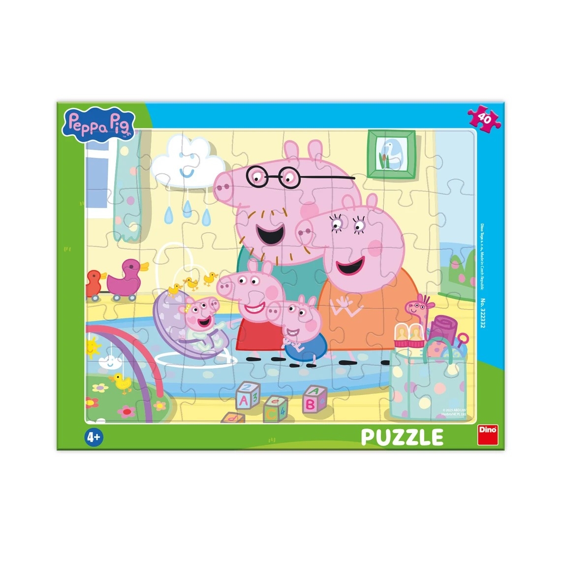 Dino Peppa Pig: Siblings 40 Teile Puzzle Dino-32233 von Dino