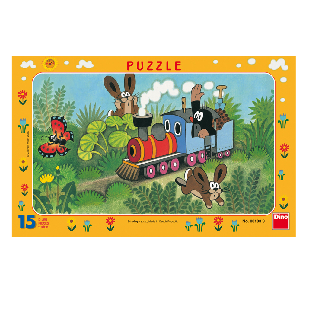 Dino Rahmenpuzzle - Der Maulwurf 15 Teile Puzzle Dino-00103 von Dino