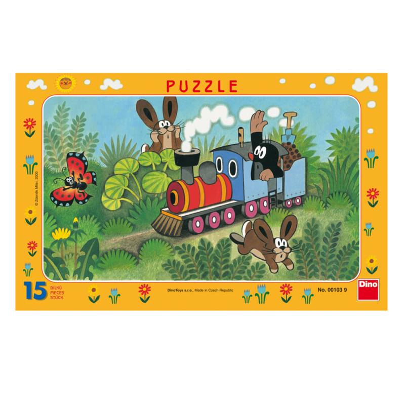Dino Rahmenpuzzle - Der Maulwurf 15 Teile Puzzle Dino-00103 von Dino