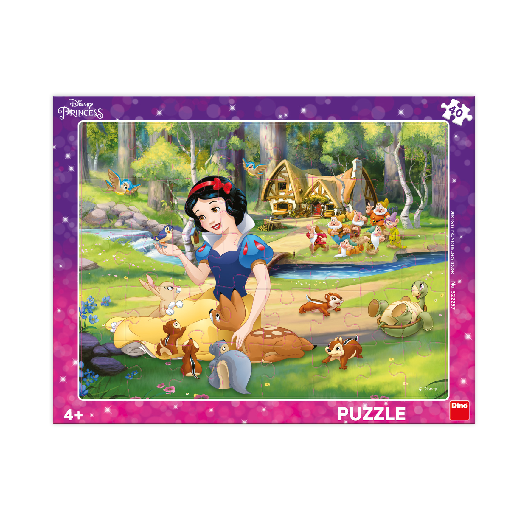 Dino Schneewittchen Und Tiere 40 Teile Puzzle Dino-32225 von Dino
