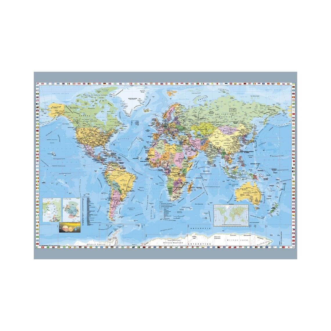 Dino Weltkarte (auf Englisch) 1000 Teile Puzzle Dino-53248 von Dino