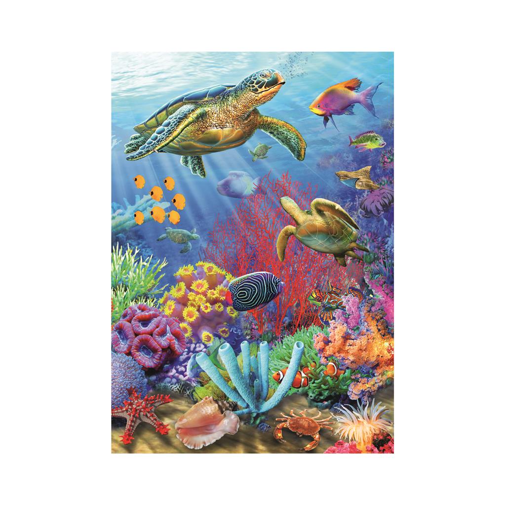 Dino XXL Teile - Neon Puzzle - Under the Sea 100 Teile Puzzle Dino-39419 von Dino