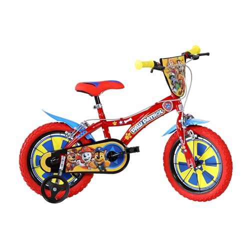 Dino Bikes 614-PW Paw Patrol Bike, rot, 14 Zoll von Dino Bikes