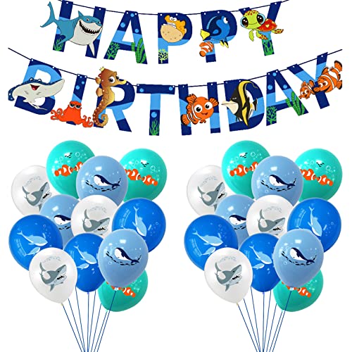 Finding Nemo Party Deko Geburtstag Ozean Hai Geburtstag Deko Ozean Hai Deko Geburtstag Ocean Shark Luftballons Deko Findet Nemo Luftballons Geburtstag Nemo Geburtstag Girlande Shark Luftballons von Dinoeye