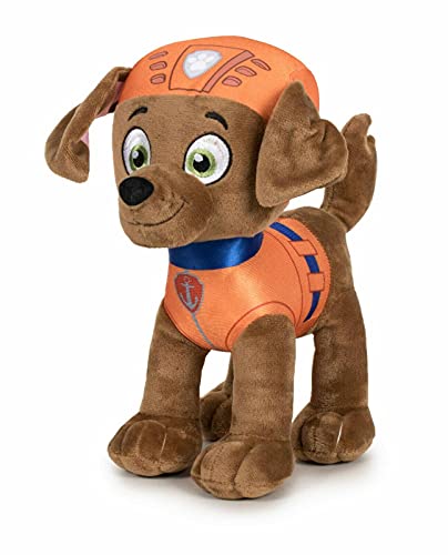 Dinotoys PAW Patrol Plüsch Hund Kuscheltier WELPE | 19 cm Chase Marshall Rocky Rubble Sky Zuma | ORIGINAL Lizenzware für Kinder Geschenk Figuren Stofftier (Zuma) von Dinotoys