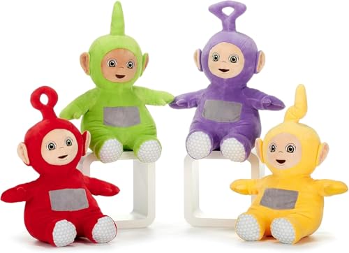 Dinotoys Teletubbies Plüschtier Po, Tinky-Winky, Laa-Laa, Dipsy Kuscheltier 26cm (Teletubbies 4er Set) von Dinotoys