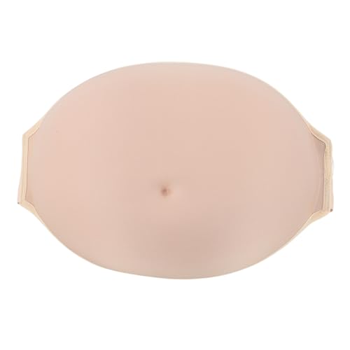 Dioche Künstlicher Schwangerschaftsbauch, Künstlicher Schwangerer Bauch, Weicher, Atmungsaktiver Memory-Schaum-Bauch mit Verstellbarem Taillengürtel für Bühnenauftritte (3-4 Monate) von Dioche