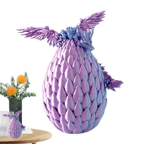 3D Gedrucktes Drachenei, Mysteriöses Kristall-Drachenei Mit Drache Im Inneren Geschenke, Kristall-Drachens-Fidget-Spielzeug, Realistische Geheimnisvolle Drachens Spielzeug Für Kinder Und Erwachsene von Dioeazh