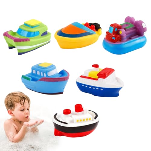 6 Stück Badewannenspielzeug, Wasserspaß Boote Für Kleinkinder Ab 1 Jahr, Baby Bad Spielzeug, Schwimmende Boot Spielzeugs, Jedes Boot Verfügt Über EIN Einzigartiges Wasserstrahldesign 6 Stück Badewannenspielzeug, Wasserspaß Boote Für Kleinkinder Ab 1 Jahr, Baby Bad Spielzeug, Schwimmende Boot Spielzeugs, Jedes Boot Verfügt Über EIN Einzigartiges Wasserstrahldesign von Dioeazh