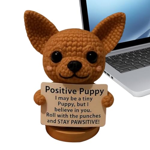 Dioeazh Häkeln Sie Tiere Zur Emotionalen Unterstützung, Emotionale Unterstützung Tiere, Inspirierende Motivierende Häkeln Positive Tiere, Lustiges Tier-Strickspielzeug Für Wohnzimmer von Dioeazh