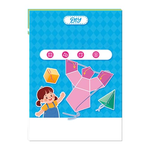 Dioeazh Ziehbuch Lernen - Schnur Geometrie Lernset - 12 Modelle Interaktives Pädagogisches Spielzeug Für Homeschooling Klassenzimmer Spielzimmer Mathematikzentrum Bibliothek von Dioeazh