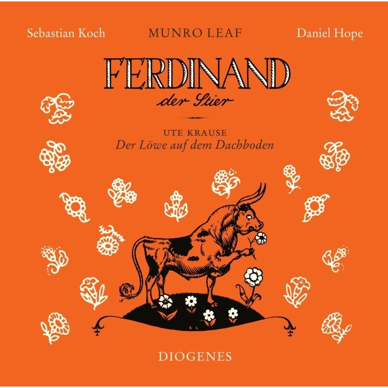 Ferdinand der Stier und Der Löwe auf dem Dachboden,1 Audio-CD von Diogenes
