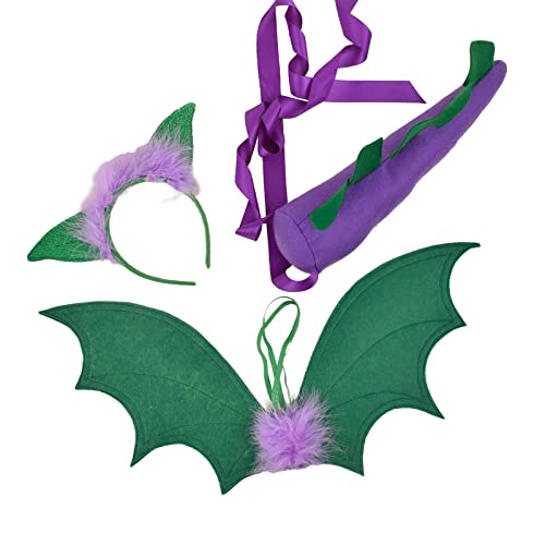 Dinosaurier-Kostüm-Zubehör-Set – Dinosaurier-Ohren, Stirnband, Schwanz, Zubehör für Dinosaurier-Kostüm für Kinder Dinosaurier-Kostüm-Zubehör-Set – Dinosaurier-Ohren, Stirnband, Schwanz, Zubehör für Dinosaurier-Kostüm für Kinder von Diogeynu