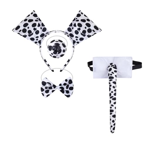 Diogeynu 3/4/7 Dalmatiner-Welpenkostüm, Zubehör-Set, Ohren, Stirnband, Schleifen, Schnauze, Handschuh, Schwanz, Zubehör-Kits, Dalmatiner-Welpenkostüm Diogeynu 3/4/7 Dalmatiner-Welpenkostüm, Zubehör-Set, Ohren, Stirnband, Schleifen, Schnauze, Handschuh, Schwanz, Zubehör-Kits, Dalmatiner-Welpenkostüm von Diogeynu