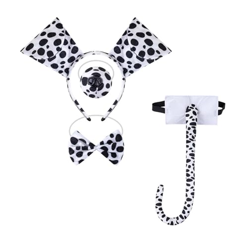 Diogeynu 3/4/7 Dalmatiner-Welpenkostüm, Zubehör-Set, Ohren, Stirnband, Schleifen, Schnauze, Handschuh, Schwanz, Zubehör-Kits, Dalmatiner-Welpenkostüm Diogeynu 3/4/7 Dalmatiner-Welpenkostüm, Zubehör-Set, Ohren, Stirnband, Schleifen, Schnauze, Handschuh, Schwanz, Zubehör-Kits, Dalmatiner-Welpenkostüm von Diogeynu