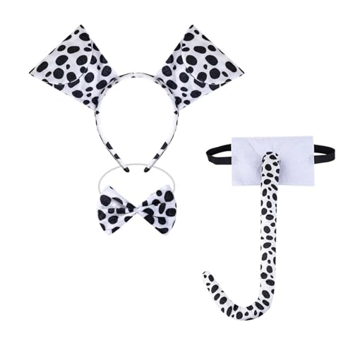 Diogeynu 3/4/7 Dalmatiner-Welpenkostüm, Zubehör-Set, Ohren, Stirnband, Schleifen, Schnauze, Handschuh, Schwanz, Zubehör-Kits, Dalmatiner-Welpenkostüm Diogeynu 3/4/7 Dalmatiner-Welpenkostüm, Zubehör-Set, Ohren, Stirnband, Schleifen, Schnauze, Handschuh, Schwanz, Zubehör-Kits, Dalmatiner-Welpenkostüm von Diogeynu