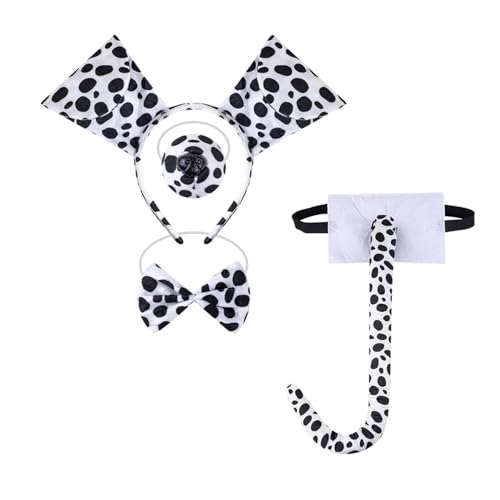 Diogeynu 3/4/7 Dalmatiner-Welpenkostüm, Zubehör-Set, Ohren, Stirnband, Schleifen, Schnauze, Handschuh, Schwanz, Zubehör-Kits, Dalmatiner-Welpenkostüm Diogeynu 3/4/7 Dalmatiner-Welpenkostüm, Zubehör-Set, Ohren, Stirnband, Schleifen, Schnauze, Handschuh, Schwanz, Zubehör-Kits, Dalmatiner-Welpenkostüm von Diogeynu