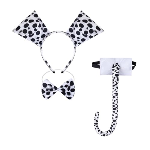 Diogeynu 3/4/7 Dalmatiner-Welpenkostüm, Zubehör-Set, Ohren, Stirnband, Schleifen, Schnauze, Handschuh, Schwanz, Zubehör-Kits, Dalmatiner-Welpenkostüm Diogeynu 3/4/7 Dalmatiner-Welpenkostüm, Zubehör-Set, Ohren, Stirnband, Schleifen, Schnauze, Handschuh, Schwanz, Zubehör-Kits, Dalmatiner-Welpenkostüm von Diogeynu