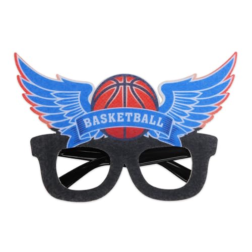 Diogeynu Basketball-Brillenrahmen, lustige dekorative Brille, Foto-Requisiten, Basketballspiel, Brille für Sport-Motto-Party, Basketball, Partybrille Diogeynu Basketball-Brillenrahmen, lustige dekorative Brille, Foto-Requisiten, Basketballspiel, Brille für Sport-Motto-Party, Basketball, Partybrille von Diogeynu