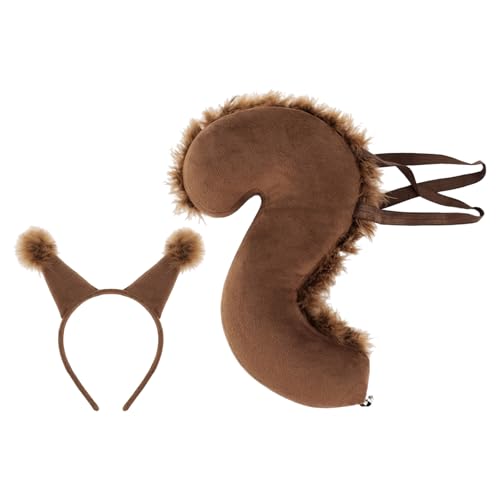 Diogeynu Eichhörnchen-Kostüm-Set, Eichhörnchen, Ohren und Schwanz, Set für Halloween, Cosplay, Tier-Kostüme, Kinder-Kostüm, Kinder-Kostüm, Kinder-Kostüm Diogeynu Eichhörnchen-Kostüm-Set, Eichhörnchen, Ohren und Schwanz, Set für Halloween, Cosplay, Tier-Kostüme, Kinder-Kostüm, Kinder-Kostüm, Kinder-Kostüm von Diogeynu