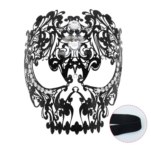 Diogeynu Erwachsenen-Maskerade, Strasssteine, Metall, Prinzessin, Venezianer, Party, Abschlussball, für Halloween-Party, Maskerade mit Strasssteinen Diogeynu Erwachsenen-Maskerade, Strasssteine, Metall, Prinzessin, Venezianer, Party, Abschlussball, für Halloween-Party, Maskerade mit Strasssteinen von Diogeynu