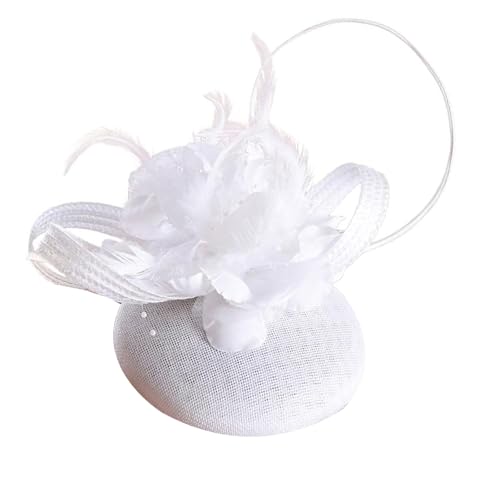 Diogeynu Fascinator aus gefiedertem Leinen für Damen, Themen-Event, Versammlung, Kostüm-Accessoire, Kopfbedeckung für Themenbankett, Verkleidungen Diogeynu Fascinator aus gefiedertem Leinen für Damen, Themen-Event, Versammlung, Kostüm-Accessoire, Kopfbedeckung für Themenbankett, Verkleidungen von Diogeynu