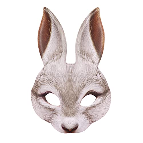 Diogeynu Für Maskerade Party Halloween Tier Cosplay Ostern Halbgesichtskostüm Cosplay von Diogeynu