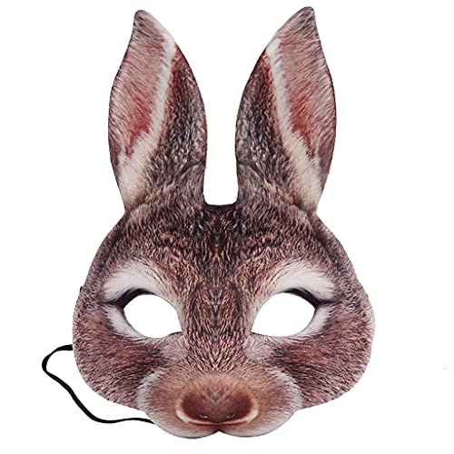 Diogeynu Für Maskerade Party Halloween Tier Cosplay Ostern Halbgesichtskostüm Cosplay von Diogeynu