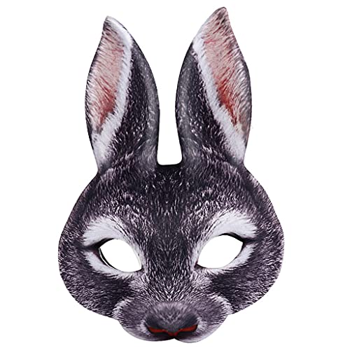Diogeynu Für Maskerade Party Halloween Tier Cosplay Ostern Halbgesichtskostüm Cosplay von Diogeynu
