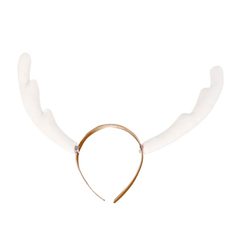 Diogeynu Halloween-Cosplay-Stirnband für Damen und Mädchen, Cosplay-Thema, Rentier-Hörner, Stirnband mit abnehmbarem Hirschhorn von Diogeynu