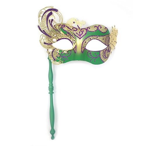 Diogeynu Halloween-Kostüm, Venezianerparty, Cosplay, halbes Gesicht mit Stab, für Damen und Herren Diogeynu Halloween-Kostüm, Venezianerparty, Cosplay, halbes Gesicht mit Stab, für Damen und Herren von Diogeynu