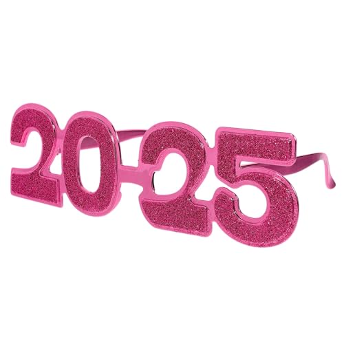 Diogeynu Lustige Brille, Neujahrsbrille, Party-Dekoration, Zubehör für Damen und Herren, mehrfarbig von Diogeynu