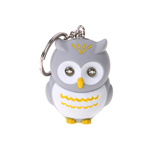 Diogeynu Lustiges LED-Licht Cartoon Eule Schlüsselanhänger Sound Hooting für Kette als Geschenk Halloween Wanddekoration Diogeynu Lustiges LED-Licht Cartoon Eule Schlüsselanhänger Sound Hooting für Kette als Geschenk Halloween Wanddekoration von Diogeynu