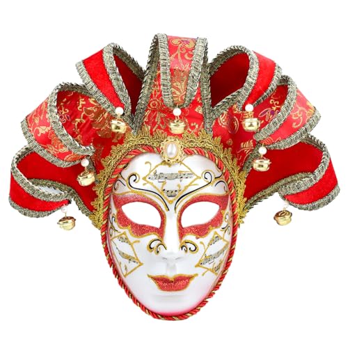 Diogeynu Maskerade-Kostüm Vintage Venezianer Narren Karneval Cosplay Halloween Party für Damen Herren Diogeynu Maskerade-Kostüm Vintage Venezianer Narren Karneval Cosplay Halloween Party für Damen Herren von Diogeynu