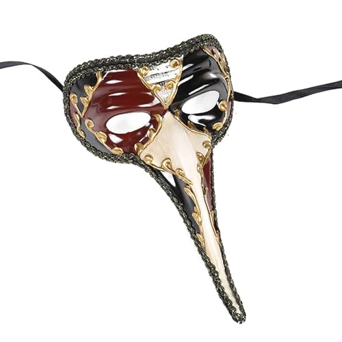 Diogeynu Maskerade halbes Gesicht für Damen und Herren, Halloween, Halloween, lange Nase, Augenmaske mit langer Nase Diogeynu Maskerade halbes Gesicht für Damen und Herren, Halloween, Halloween, lange Nase, Augenmaske mit langer Nase von Diogeynu