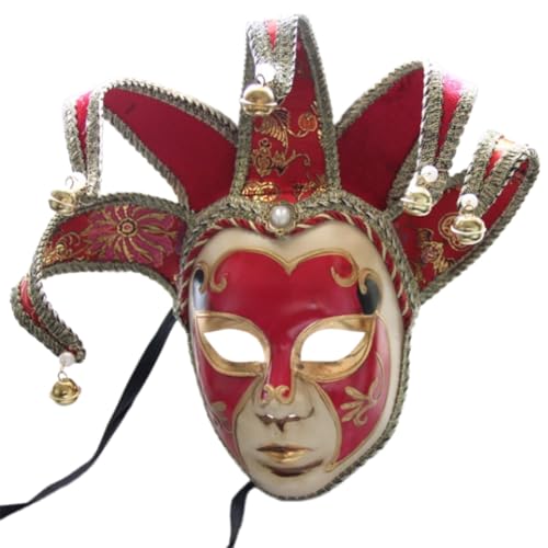 Diogeynu Maskerade mit Glocken, Vintage-Komödie, Maskerade, Dekoration für Männer und Frauen, Halloween, Cosplay Diogeynu Maskerade mit Glocken, Vintage-Komödie, Maskerade, Dekoration für Männer und Frauen, Halloween, Cosplay von Diogeynu