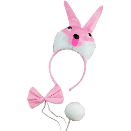 Diogeynu Osterhasen-Kostüme für Kinder, Cosplay, Hasen, Ohren, Stirnband, Schwanz, Fliege, Handschuhe, Tier-Kostüme, Zubehör-Set Diogeynu Osterhasen-Kostüme für Kinder, Cosplay, Hasen, Ohren, Stirnband, Schwanz, Fliege, Handschuhe, Tier-Kostüme, Zubehör-Set von Diogeynu