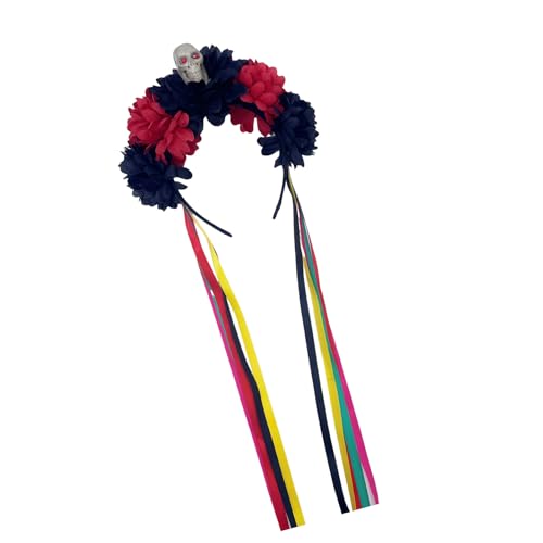 Diogeynu Rosen-Hexenkostüm, Haarreifen, dunkle Blume, Totenkopf, Haarstyling für Live-Show, Stirnband, Karneval Diogeynu Rosen-Hexenkostüm, Haarreifen, dunkle Blume, Totenkopf, Haarstyling für Live-Show, Stirnband, Karneval von Diogeynu