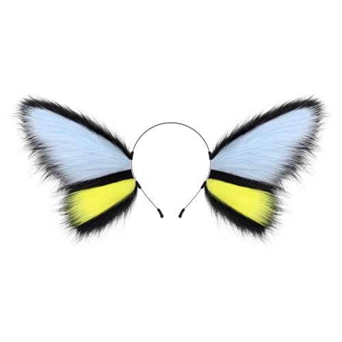 Diogeynu Schmetterling Stirnband Plüsch Tier Ohren Haarband Elfen Ohren Haarschmuck Weihnachten Halloween Party Cosplay Kostüme Weihnachten Halloween Party Cosplay Kostüme Diogeynu Schmetterling Stirnband Plüsch Tier Ohren Haarband Elfen Ohren Haarschmuck Weihnachten Halloween Party Cosplay Kostüme Weihnachten Halloween Party Cosplay Kostüme von Diogeynu