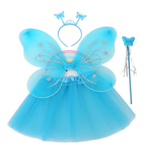 Diogeynu Schmetterlingsflügel mit Stirnband, Feenstab, Tutu-Flügel, Cosplay, Kostüm, Feenflügel, Prinzessinnenflügel für Halloween-Party Diogeynu Schmetterlingsflügel mit Stirnband, Feenstab, Tutu-Flügel, Cosplay, Kostüm, Feenflügel, Prinzessinnenflügel für Halloween-Party von Diogeynu
