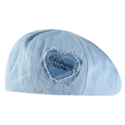 Diogeynu Trendige Star Baskenmütze, Uni, Kopfbedeckung, Accessoire für Damen und Herren, Cabbie-Hut für Halloween, Cosplay, Party-Outfit von Diogeynu