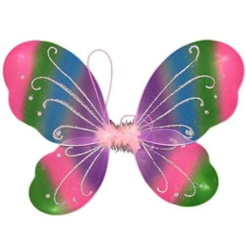 Feenflügel-Kostüm für Mädchen, bunt, Schmetterling, für Kinder, Halloween, Weihnachten, Geburtstag, Schmetterling, Kinder, Erwachsenenkostüm Feenflügel-Kostüm für Mädchen, bunt, Schmetterling, für Kinder, Halloween, Weihnachten, Geburtstag, Schmetterling, Kinder, Erwachsenenkostüm von Diogeynu