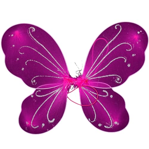 Feenflügel-Kostüm für Mädchen, bunt, Schmetterling, für Kinder, Halloween, Weihnachten, Geburtstag, Schmetterling, Kinder, Erwachsenenkostüm Feenflügel-Kostüm für Mädchen, bunt, Schmetterling, für Kinder, Halloween, Weihnachten, Geburtstag, Schmetterling, Kinder, Erwachsenenkostüm von Diogeynu