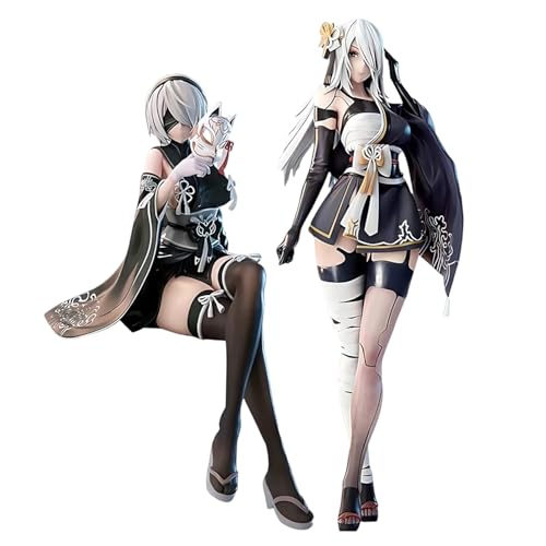 2PCS Anime Figurenset - 2B & 9S Action Figur PVC Sammelfiguren Modell |Desktop Ornament für Anime Fans 2PCS Anime Figurenset - 2B & 9S Action Figur PVC Sammelfiguren Modell |Desktop Ornament für Anime Fans von Diohauxi